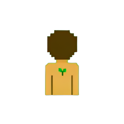 Peasant Farmer (Low-Res) - 256x256 pixel art sprite