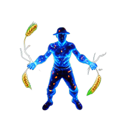 Peasant Farmer (VFX) - 256x256 pixel art sprite