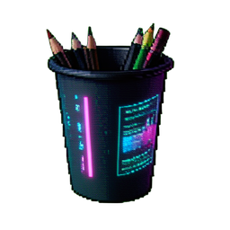 Pencil Cup Ceramic — 256×256 pixel art sprite