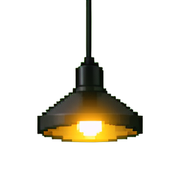 Lámpara colgante — sprite pixel art 256×256