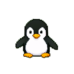 Penguin Baby — 256×256 pixel art sprite