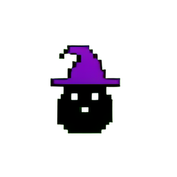 Penguin Wizard (Low-Res) — 256×256 pixel art sprite