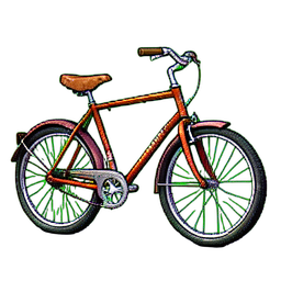 Bicicleta Penny Farthing — sprite pixel art 256×256