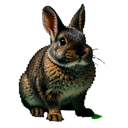 Chinchilla-Tier — 256×256 Pixel-Art-Sprite