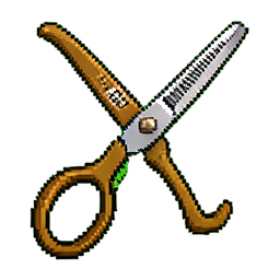 Ciseaux de toilettage — sprite pixel art 256×256