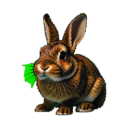 Lapin Lop — sprite pixel art 256×256