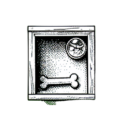 Pet Shop (1-Bit) — 256×256 pixel art sprite