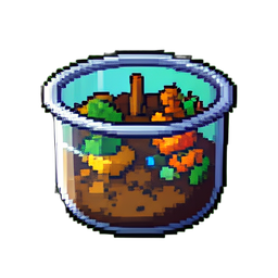 Petri Dish — 256×256 Pixel-Art-Sprite
