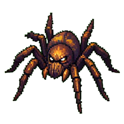 Araignée de phase — sprite pixel art 256×256
