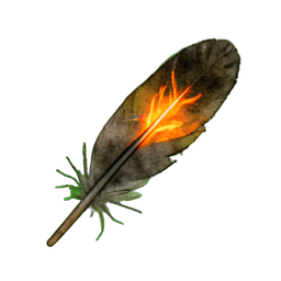 Phoenix Feather (Atmospheric) - 256x256 pixel art sprite
