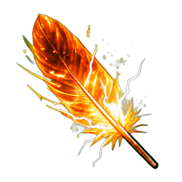 Penas do Fênix (VFX) — sprite pixel art 256×256