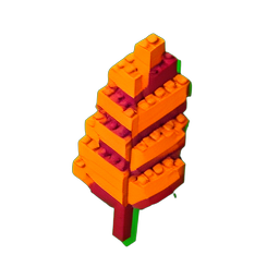 Phoenix Feather (Voxel) - 256x256 pixel art sprite