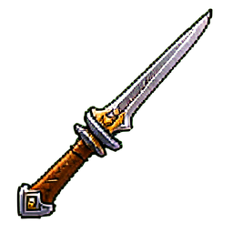 Arco corto de fénix — sprite pixel art 256×256