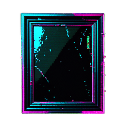 Photo Frame (Cyberpunk) - 256x256 pixel art sprite
