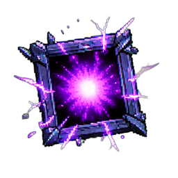 Marco de fotos (Cinemático) — sprite pixel art 256×256