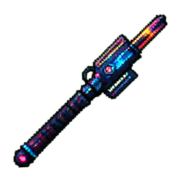 Bâton Photon — sprite pixel art 256×256