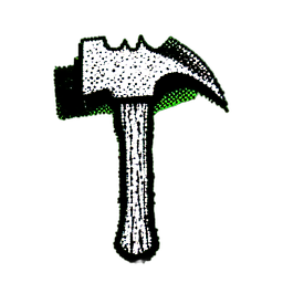 Pickaxe (1-Bit) - 256x256 pixel art sprite