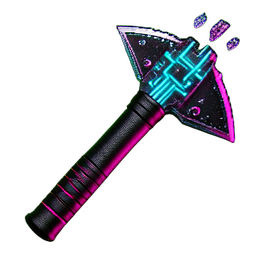 Pickaxe (Cyberpunk) - 256x256 pixel art sprite