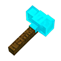 Pickaxe (Voxel) - 256x256 pixel art sprite