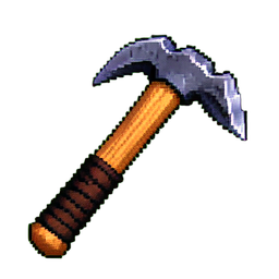 Spitzhacke — 256×256 Pixel-Art-Sprite