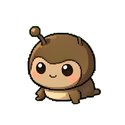 Pill Bug — 256×256 pixel art sprite