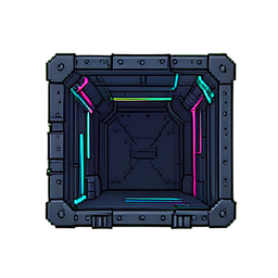 Salle de briefing du pilote bunker — sprite pixel art 256×256