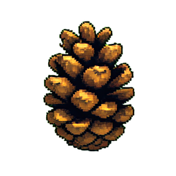 Pine Cone Cluster Large — 256×256 pixel art sprite