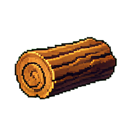 Bois de pin — sprite pixel art 256×256