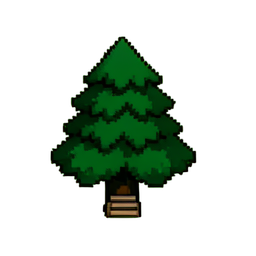 Sapin (16-bit) — sprite pixel art 256×256
