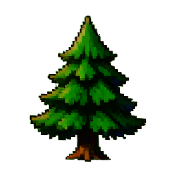 Pine Tree - 256x256 pixel art sprite