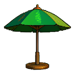 Fichtenschirmständer — 256×256 Pixel-Art-Sprite