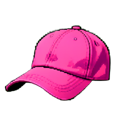 Pink Baseball Cap — 256×256 pixel art sprite