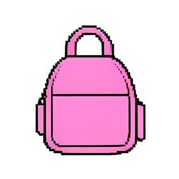 Rosa Fanny Pack — 256×256 Pixel-Art-Sprite
