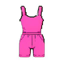 Pink Jumpsuit — 256×256 pixel art sprite