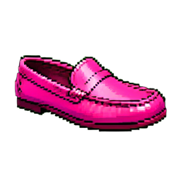 Pink Loafers — 256×256 pixel art sprite