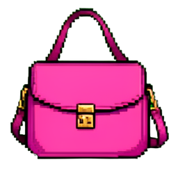 Pink Messenger Bag — 256×256 pixel art sprite