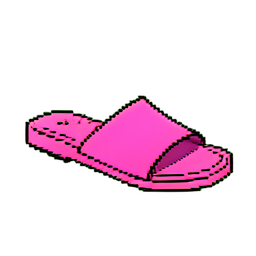 Pink Sandals — 256×256 pixel art sprite