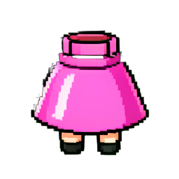 Pink Skirt Mini — 256×256 pixel art sprite