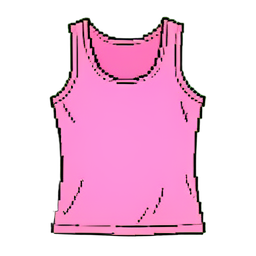 Pink Tank Top — 256×256 pixel art sprite