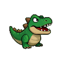ピラニア植物捕獲者 — 256×256 ピクセルアートスプライト