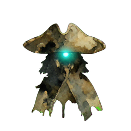 Pirate Captain (Atmospheric) - 256x256 pixel art sprite