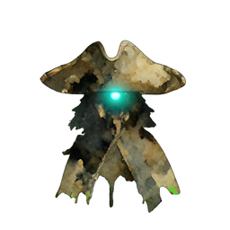 Pirate Captain (Atmospheric) — 256×256 pixel art sprite