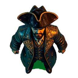 Pirate Captain (Cinematic) - 256x256 pixel art sprite