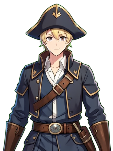 Bandana do Capitão Pirata — sprite pixel art 384×512