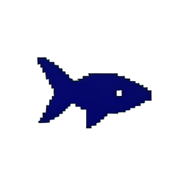 Pirate Shark (Low-Res) - 256x256 pixel art sprite