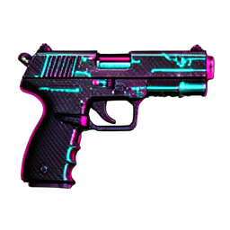 Pistol (Cyberpunk) - 256x256 pixel art sprite