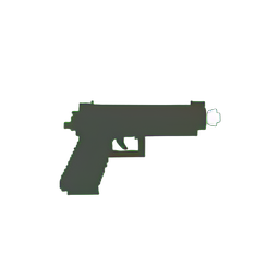 Pistol (Low-Res) - 256x256 pixel art sprite