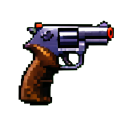 Pistol - 256x256 pixel art sprite