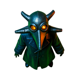 Pestdoktor (Cinematisch) — 256×256 Pixel-Art-Sprite