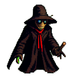 Plague Doctor - 256x256 pixel art sprite